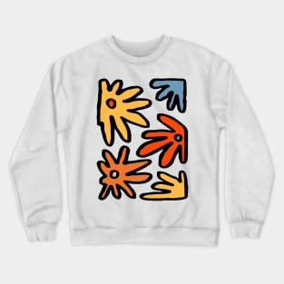 Groovy Flower Poster Crewneck Sweatshirt